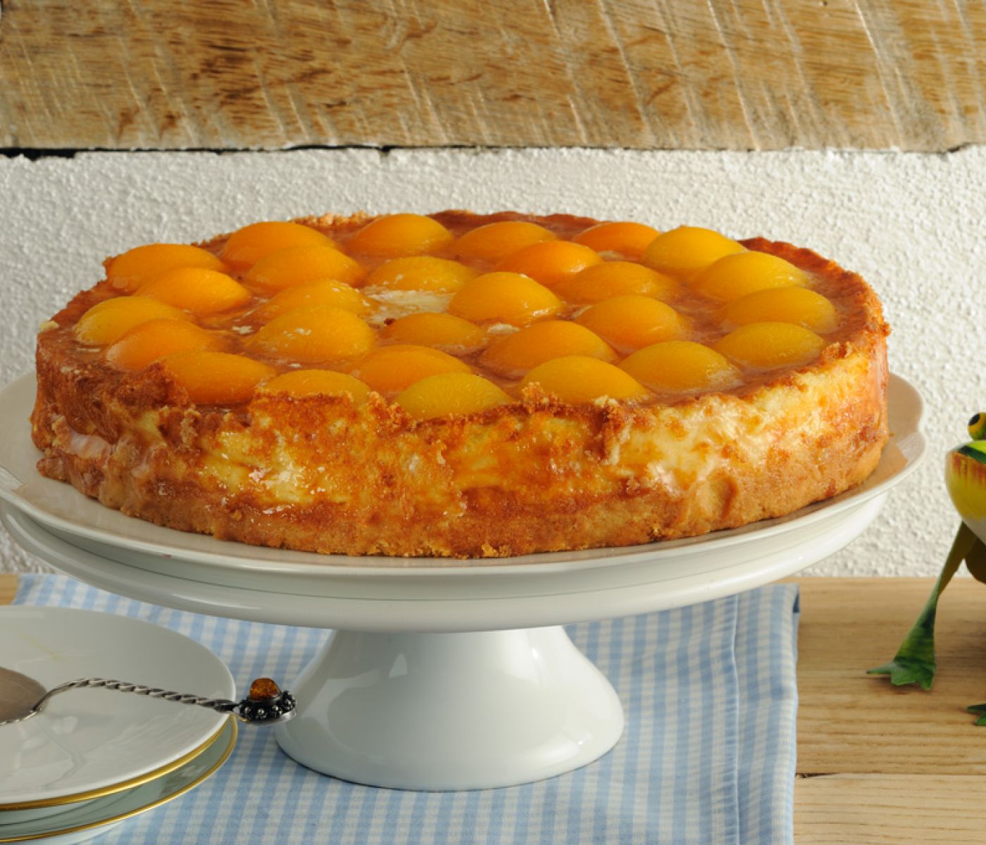 Café Uppen Barg & Swingolf in Bergrade - Pfirsichtorte