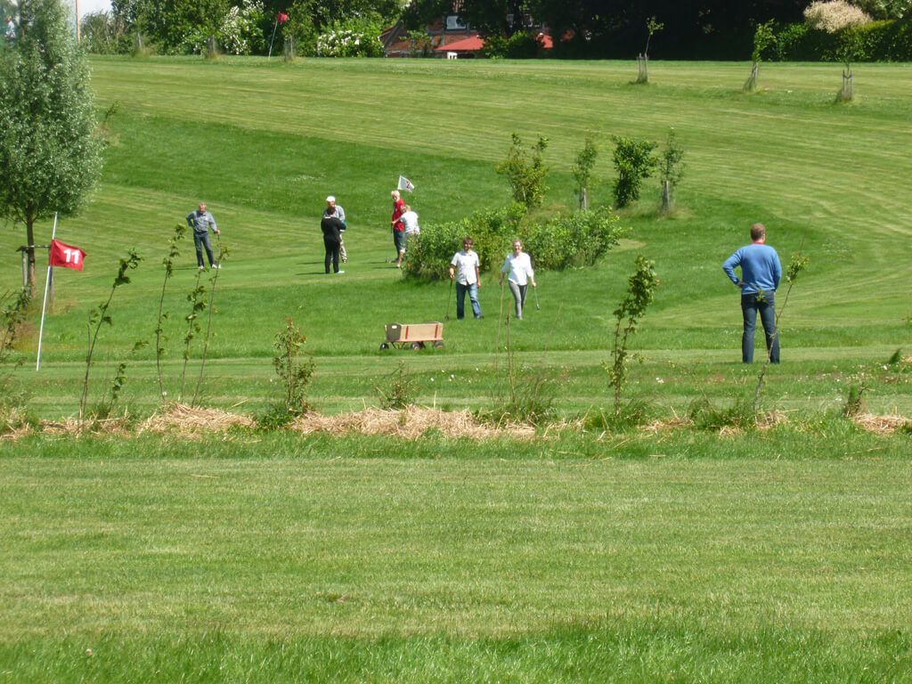 Café Uppen Barg & Swingolf in Bergrade - Wir auf dem Platz